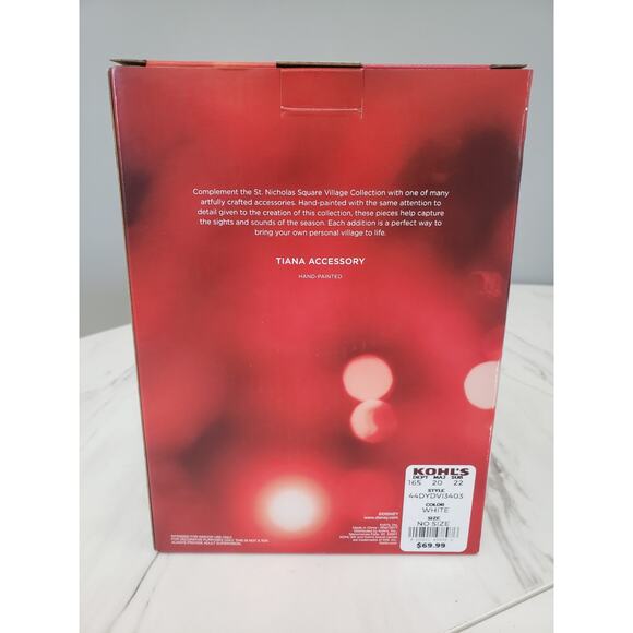 NEW Disney Princess Tiana Figure St. Nicholas Square Christmas Village Girl Room - Picture 3 of 3